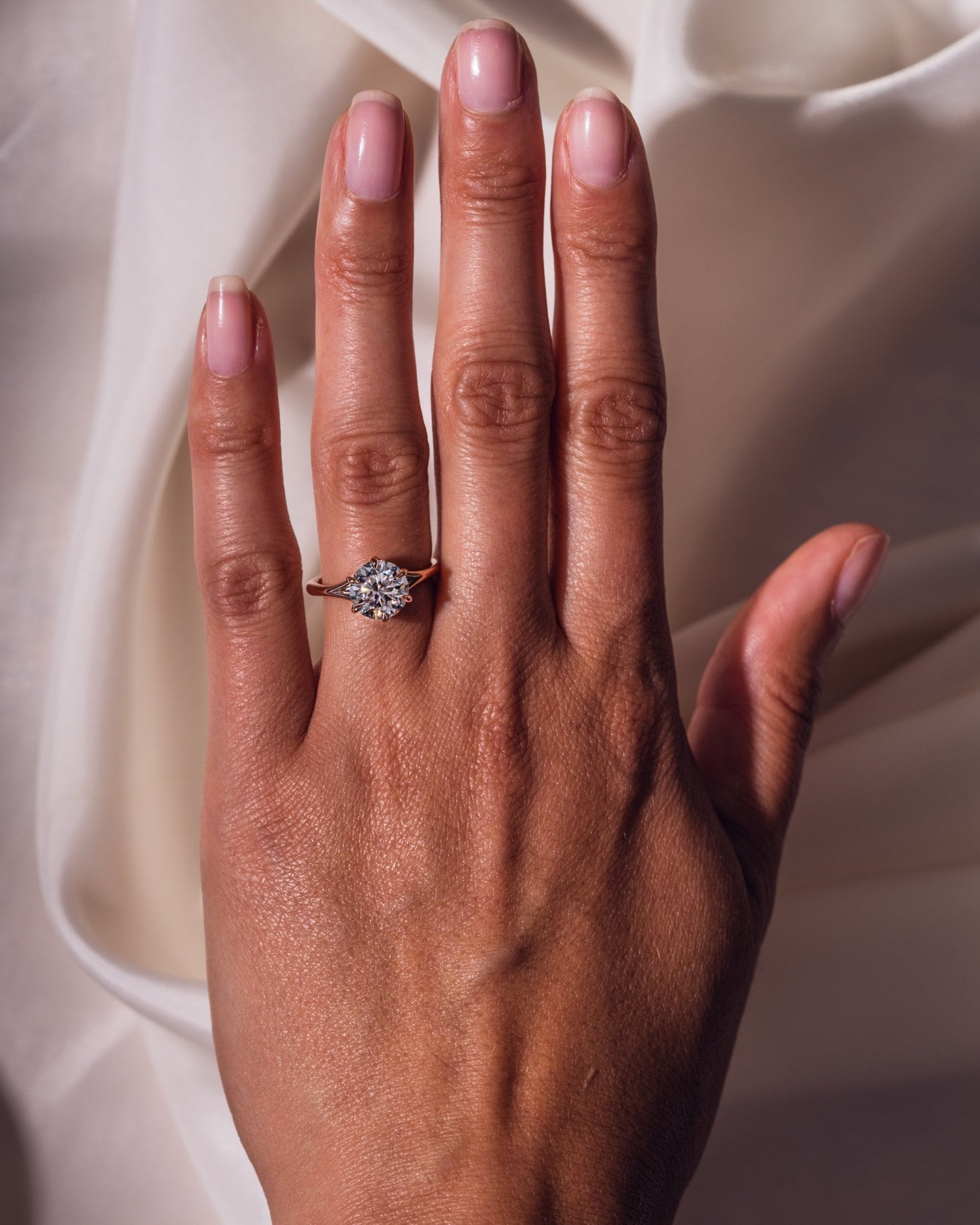 Cushion Hidden Halo Lab Grown Diamond Engagement Ring